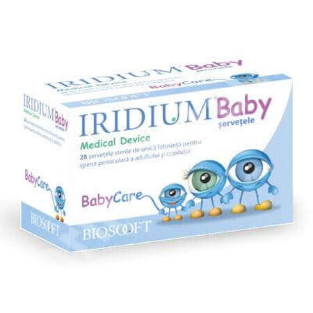 Șervetele sterile Iridium Baby, 28 bucăți, Bio Soft Italia