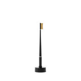 Cepillo de dientes dorado + base de calandria Perfect Black, Pluma