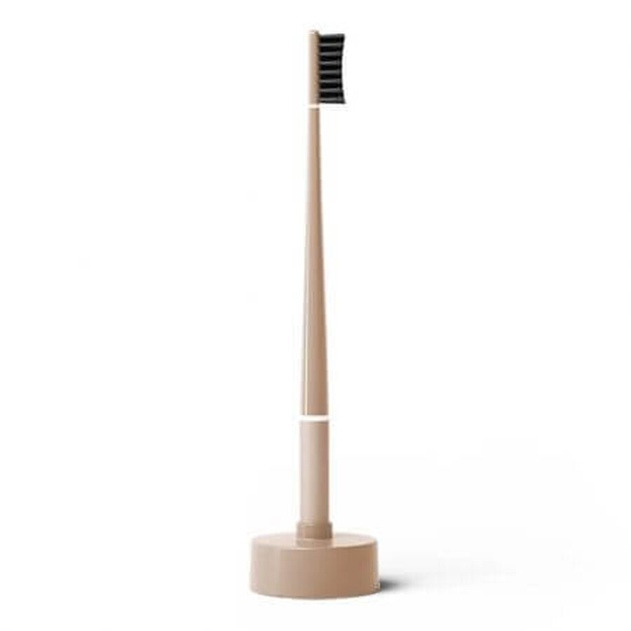 Brosse à dents Soft + base avec calandre Nude, Feather