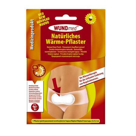 Warme menstruatiepijnpleister 8 uur, 1 stuk, Wundmed