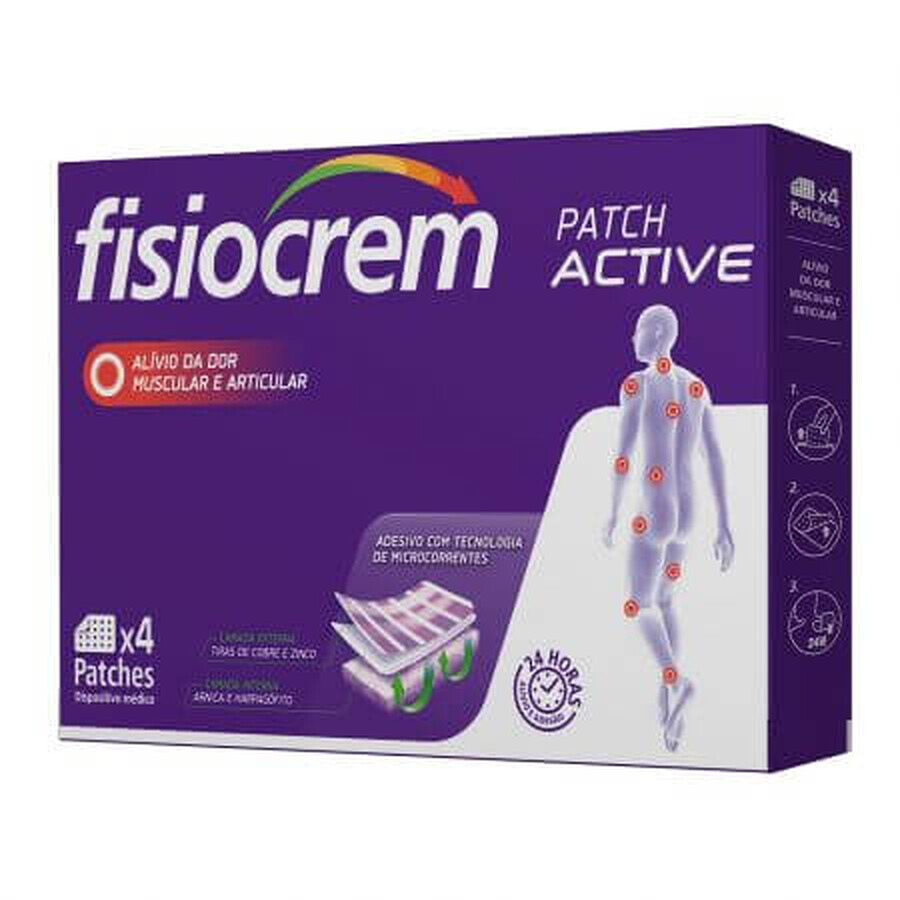 Fisiocrem Active Parche, 4 piezas, Urías