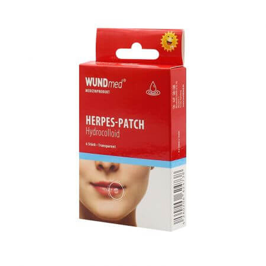 Parches herpes, 6 piezas, Wundmed