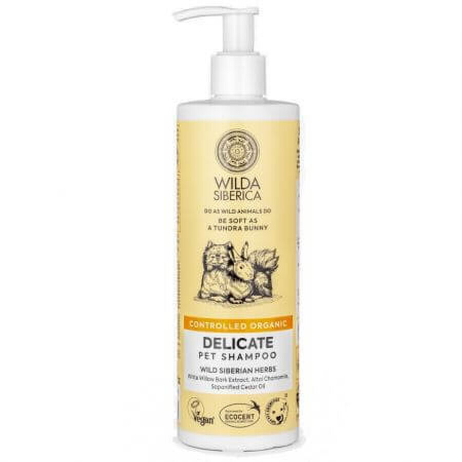 Delicate shampoo for dogs and cats Delicate, 400 ml, Wild Siberica