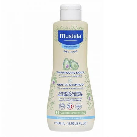 Champú suave para niños, 500 ml, Mustela