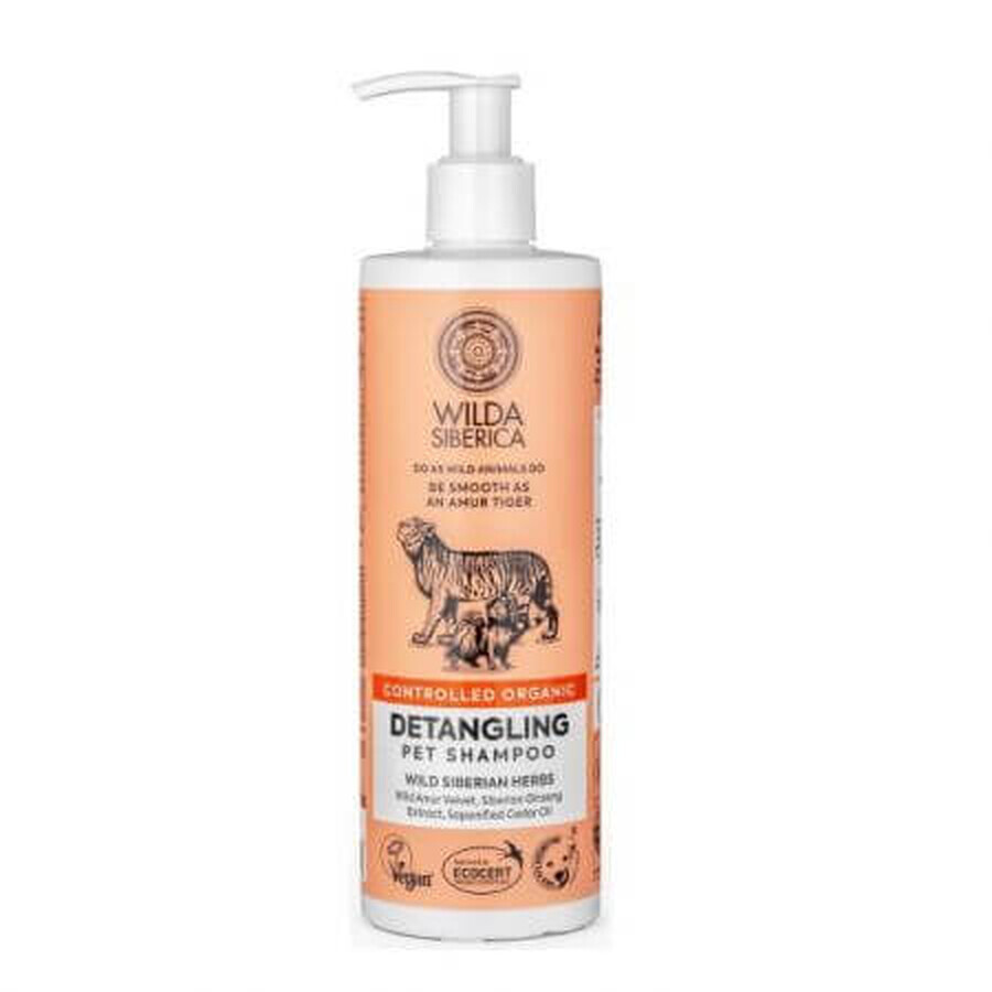 Champú desincrustante para perros y gatos, 400 ml, Wilda Siberica