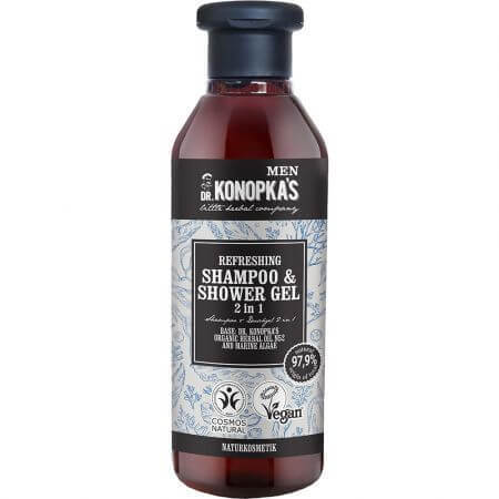 Champú tonificante y gel de ducha 2en1, 280 ml, Dr. Konopkas