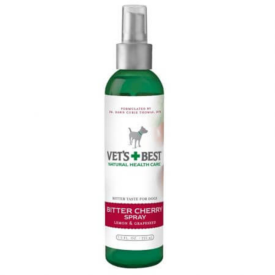 Spray de extracto de semilla de uva y limón Bitter Cherry, 221 ml, Vet's Best