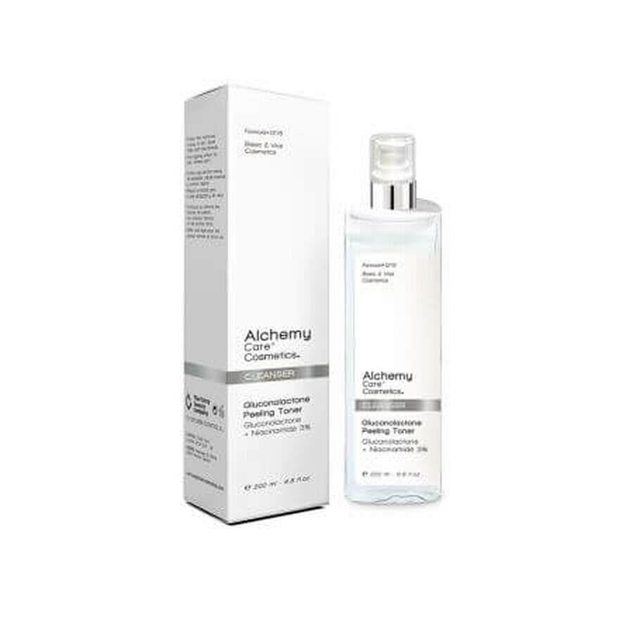 Tónico exfoliante con glucunolactona y 3% de niacinamida, 200 ml, Alchemy