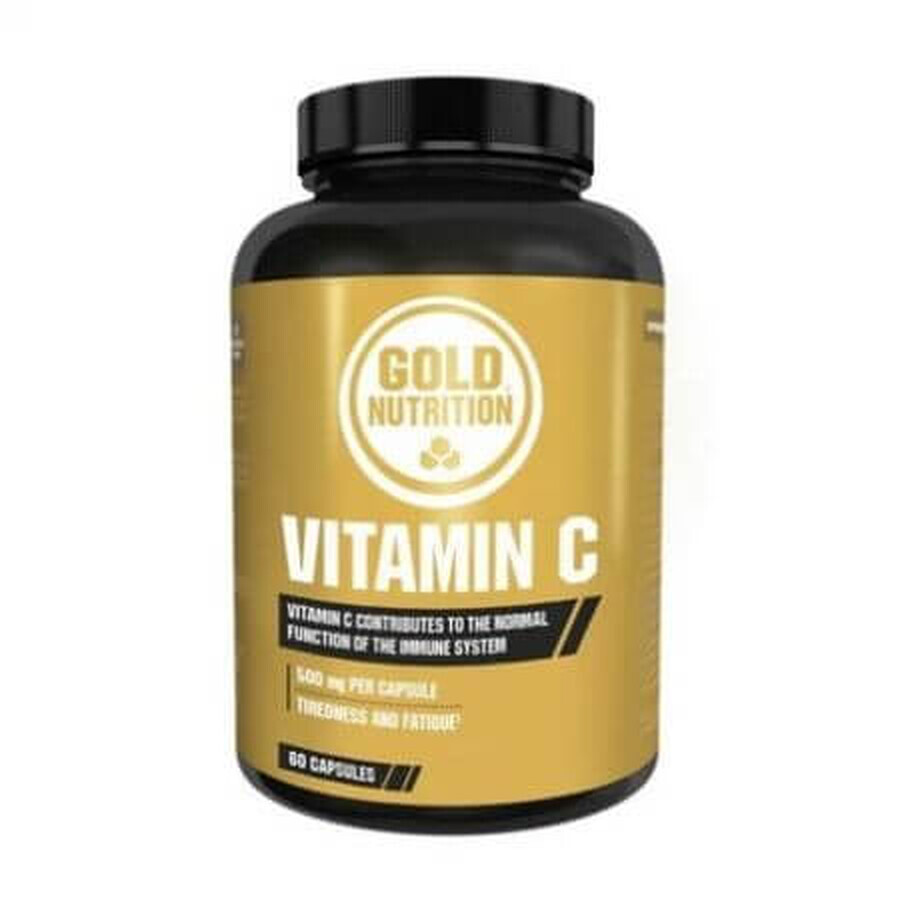 Vitamina C, 500 mg, 60 cápsulas, Gold Nutrition