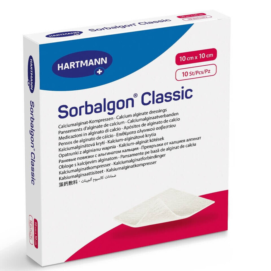 Sorbalgon Medicazione Sterile 10x10 10 Pezzi