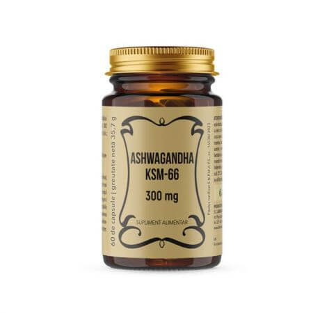 Ashwagandha KSM-66, 300 mg, 60 gélules, Remedia