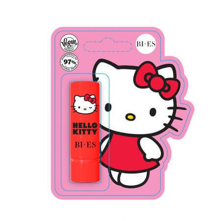 Bálsamo labial de fresa Hello Kitty, 4 g, Bi-Es