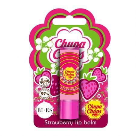 Lippenbalsam, Erdbeergeschmack Chupa Chups, 4 g, Bi-Es