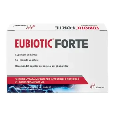 Eubiotic Forte, 10 cápsulas vegetales, Labormed