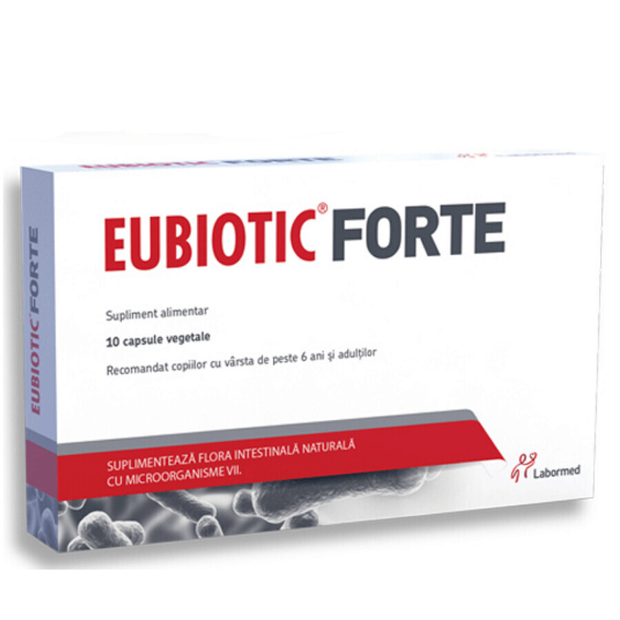 Eubiotic Forte, 10 cápsulas vegetales, Labormed