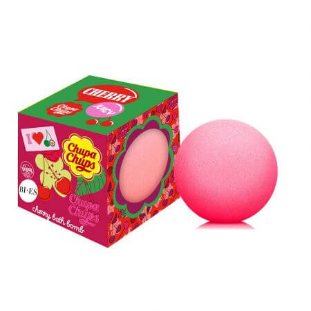 Bomba de baño de cereza Chupa Chups, 165 g, Bi-Es