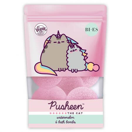 Pusheen Wassermelone Badebomben, 6 x 55 g, Bi-Es