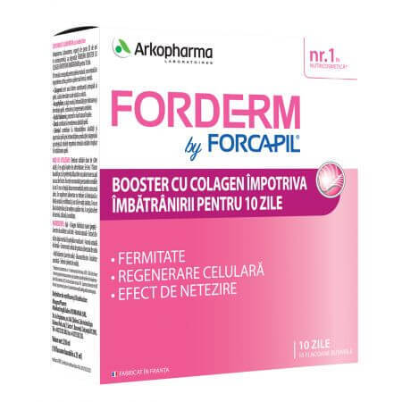 Potenciador de colágeno Forderm de Forcapil, 10 ampollas, Arkopharma