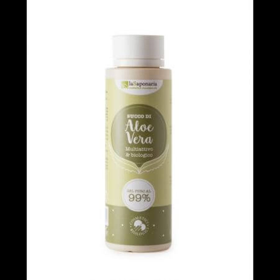 Crema con 99% de aloe vera para cuerpo, cara y cabello, 150 ml, La Saponaria