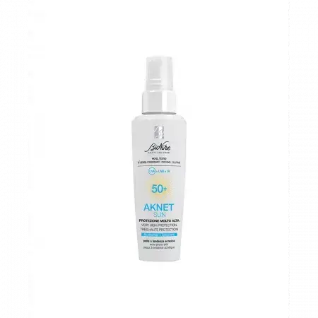 Crema de alta protección solar para pieles con tendencia acneica AKNET SUN 50+, 50 ml, BioNike