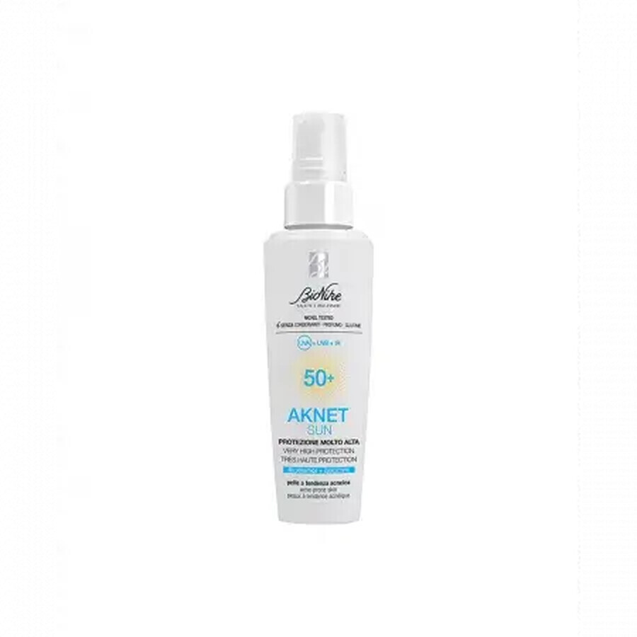 Crema de alta protección solar para pieles con tendencia acneica AKNET SUN 50+, 50 ml, BioNike