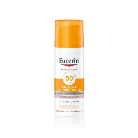 Eucerin Anti-Pigment Crema gel cu protectie solara a fetei SPF 50+ nuanta light, 50 ml