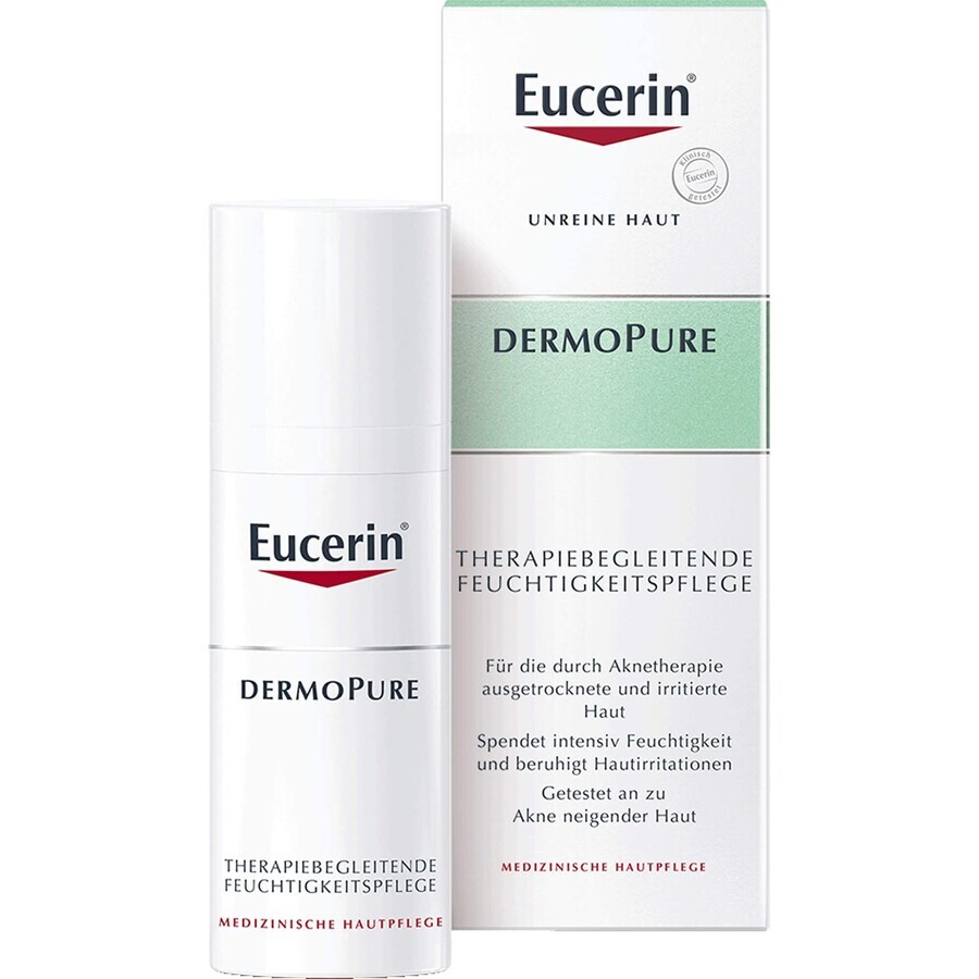 Eucerin Dermo Pure Crema pentru calmarea si hidratarea tenului, 50 ml