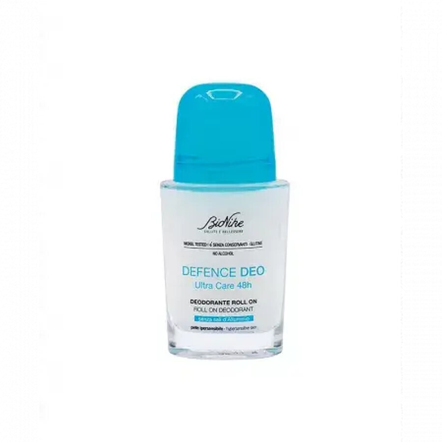 Deodorante roll on senza sale di alluminio Defense Deo Ultra Care 48 h, 50 ml, BioNike