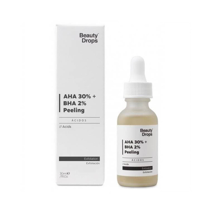 AHA Exfoliator 30% + BHA 2%, 30ml, Beauty Drops