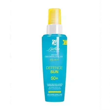 Fluido opacizzante con protezione solare Defense Sun, SPF 50+, 50 ml, BioNike