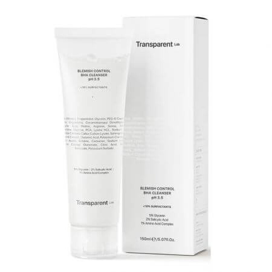 Blemish Control BHA Limpiador, 150 ml, Transparent Lab