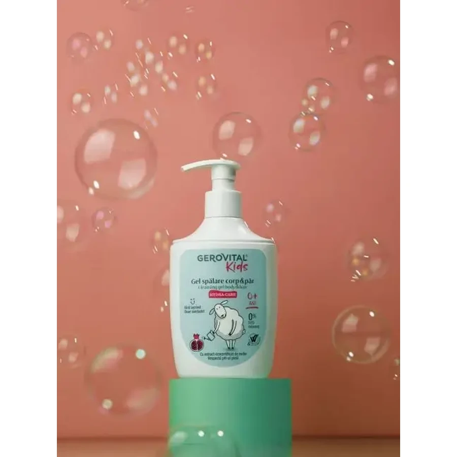 Gerovital Kids Gel de baño y champú Hydra Care, 300 ml