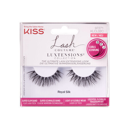 Gene false Lash Couture Colección Luxtensions, Royal Silk, 1 par, Kiss