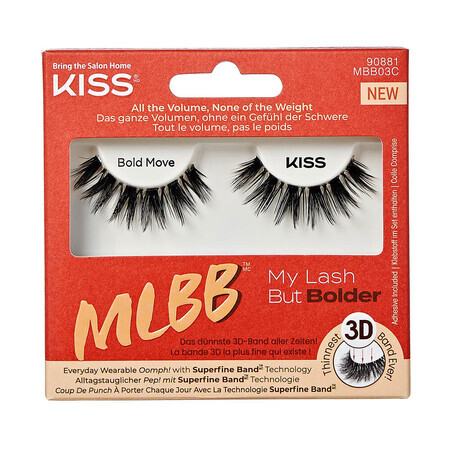 Gene false My Lash But Bolder, Bold Move, 1 paar, Kiss