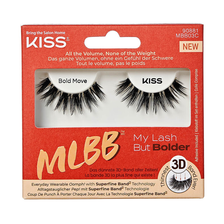 Gene false My Lash But Bolder, Bold Move, 1 paar, Kiss