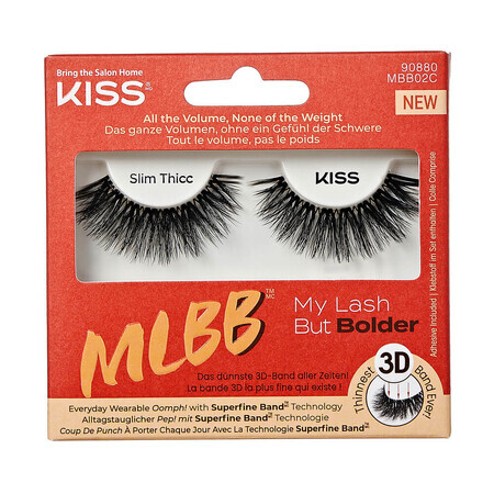 Gene false My Lash But Bolder, Slim Thicc, 1 paar, Kiss