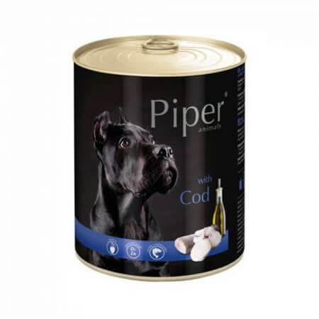 Comida húmeda con bacalao para perros Adulto, 800 g, Piper