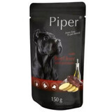 Comida húmeda para perros con hígado de buey y patatas, 150 g, Piper