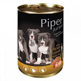 Comida húmeda con tripa de pollo y arroz integral para perros, 400 g, Piper Junior