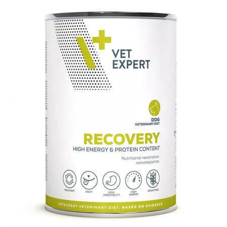 Comida húmeda para perros Recovery Dog, 400 g, Vetexpert