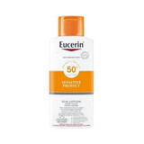 Eucerin Sensitive Loción Suave con Protección Solar FPS50+, 400 ml