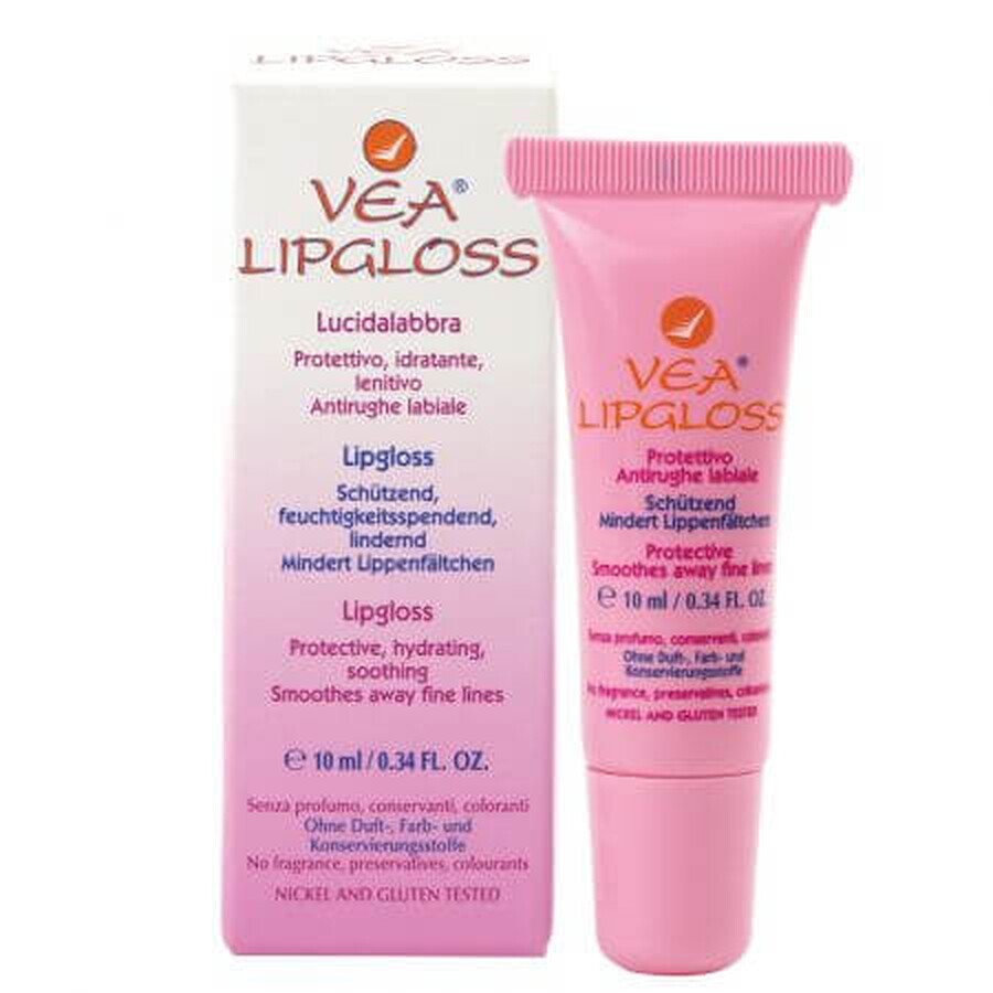 VEA Lipgloss Brillo de labios con vitamina E, 10 ml, Hulka