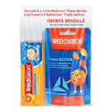 Redoxon Triple Acción Vitamina C, D y Zinc Pack, 10 comprimidos + Redoxitos Triple Acción Vitamina C Jelly 30 mg, 25 unidades, Bayer