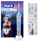 Cepillo de dientes el&#233;ctrico Vitality Pro Kids Frozen + Kit de viaje, para ni&#241;os mayores de 3 a&#241;os, Oral-B