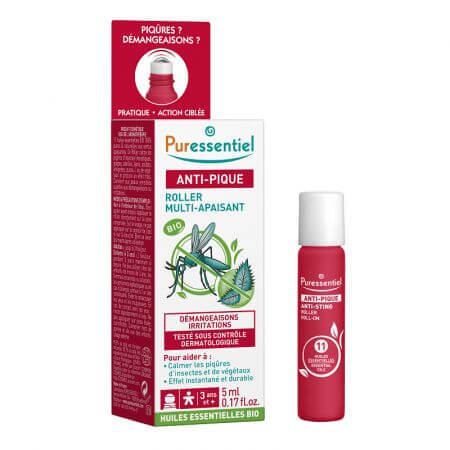 Verzachtende roll-on tegen insectenbeten Bite &amp; Sting, 5 ml, Puressentiel