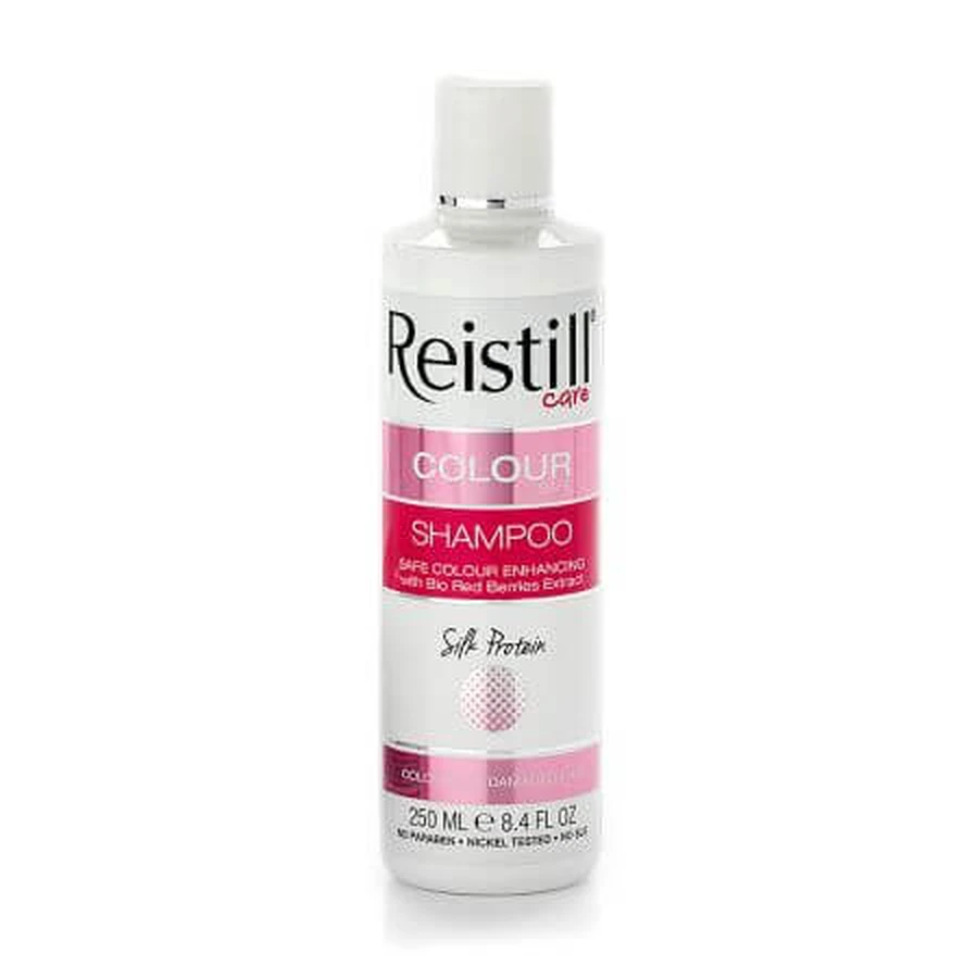 Champú protector del color con proteínas de seda y extracto de uva y frambuesa, 250 ml, Reistill