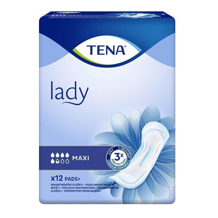 Lady Maxi serviettes (760931), 12 pièces, Tena