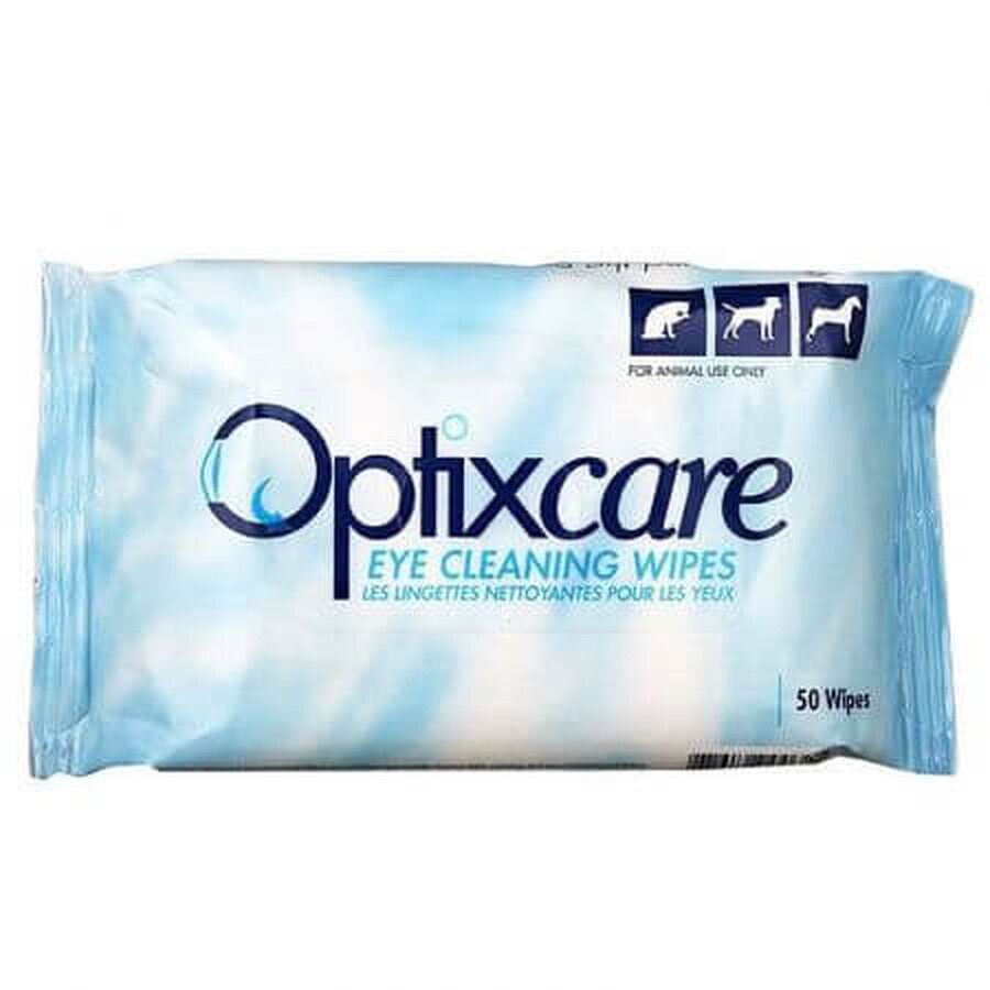 Limpiador Ocular Toallitas Húmedas, 50 unidades, Optixcare