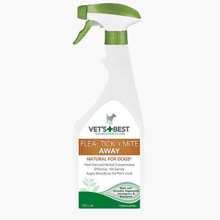 Spray contra pulgas y garrapatas, 500 ml, Vet's Best