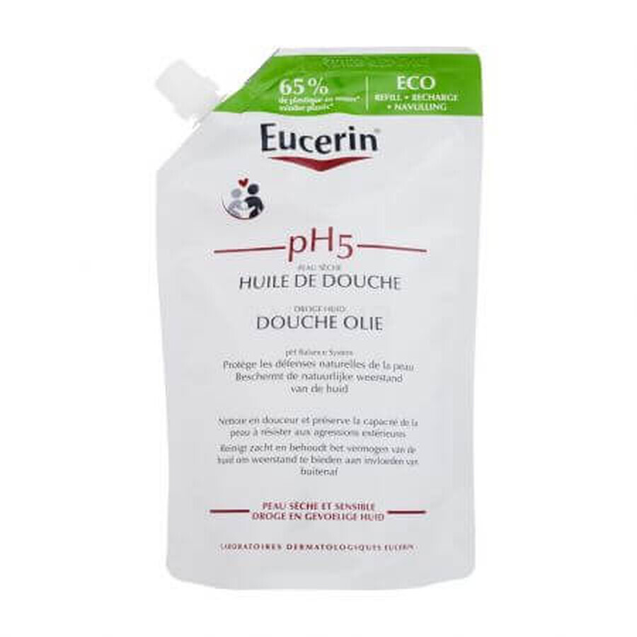 Eucerin pH5 Eco Aceite de Baño Recargable, 400 ml